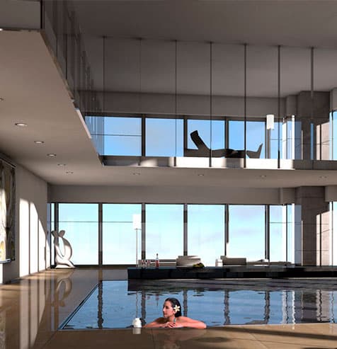 Hotel fazenda com cobertura metálica